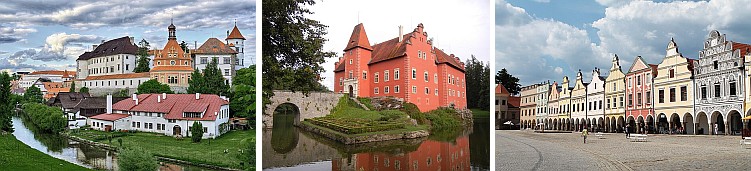 Jindřichův Hradec, Červená Lhota a Telč